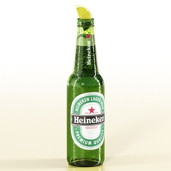 Heineken Beer Bottle 3D model_8