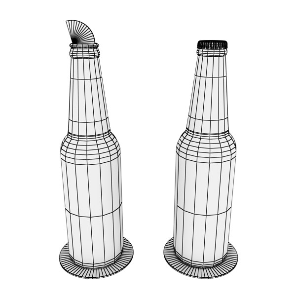 Heineken Beer Bottle 3D model_12