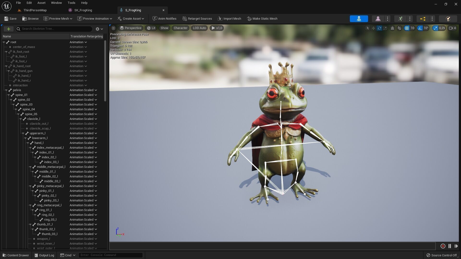 Frog King Low-poly 3D model_6