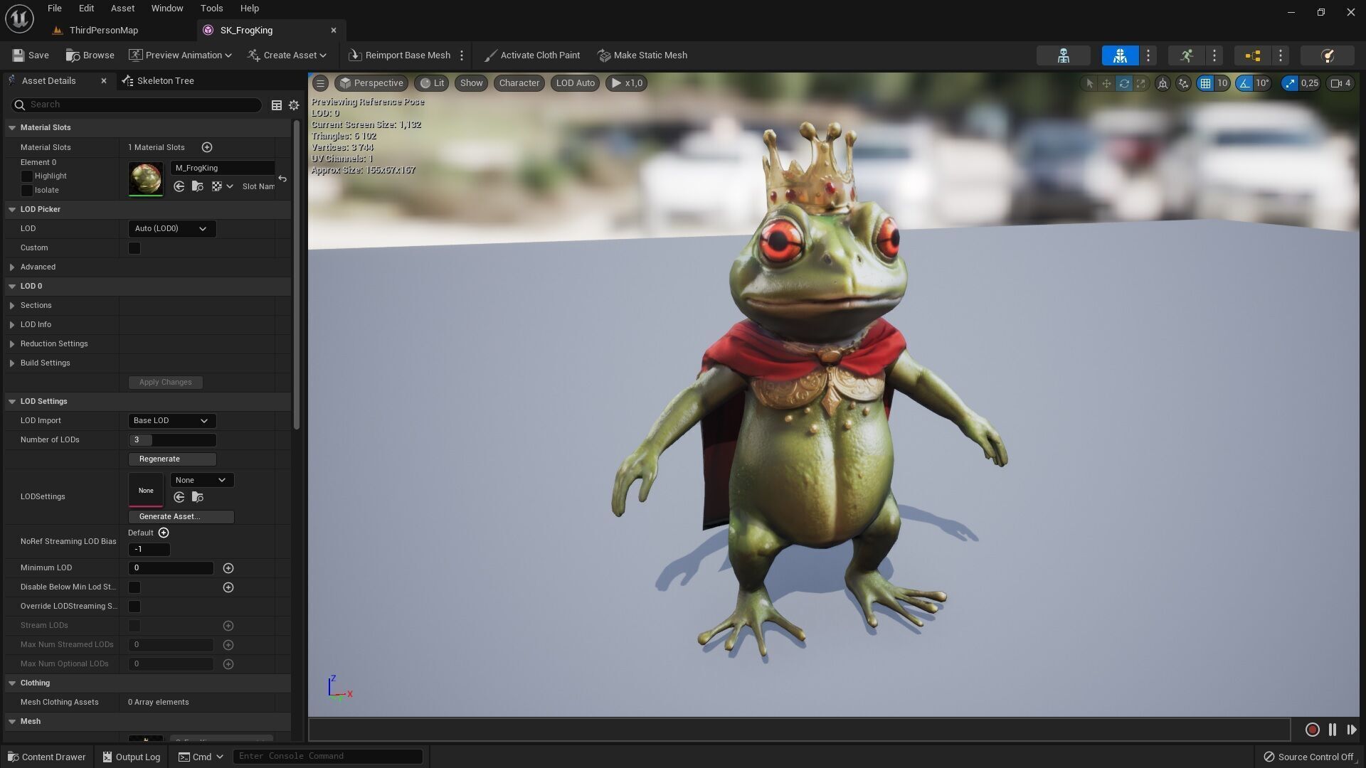 Frog King Low-poly 3D model_4