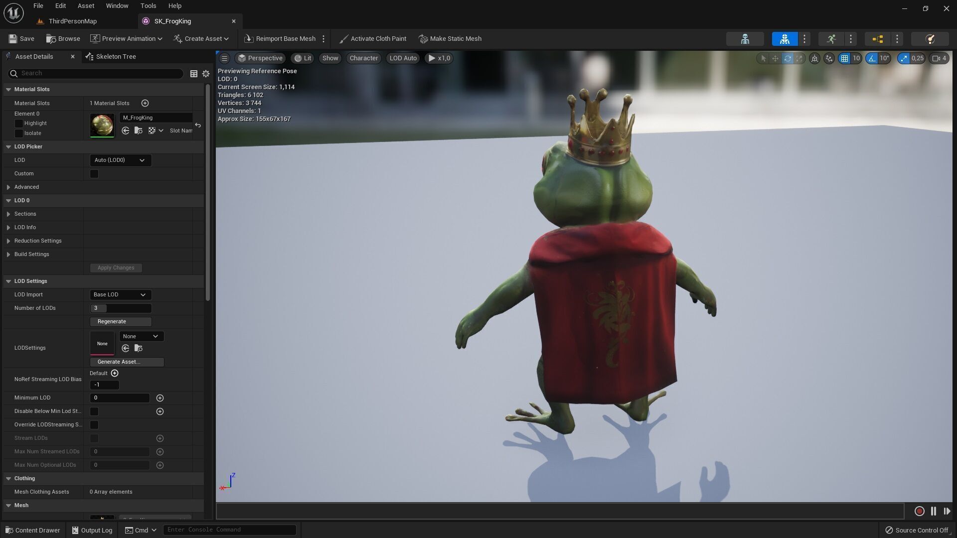 Frog King Low-poly 3D model_5