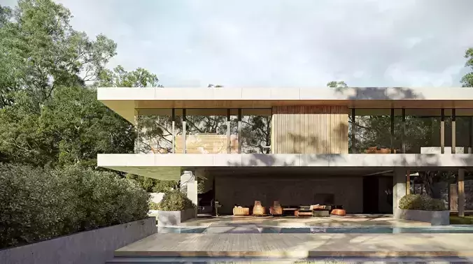  Villa Exterior Model