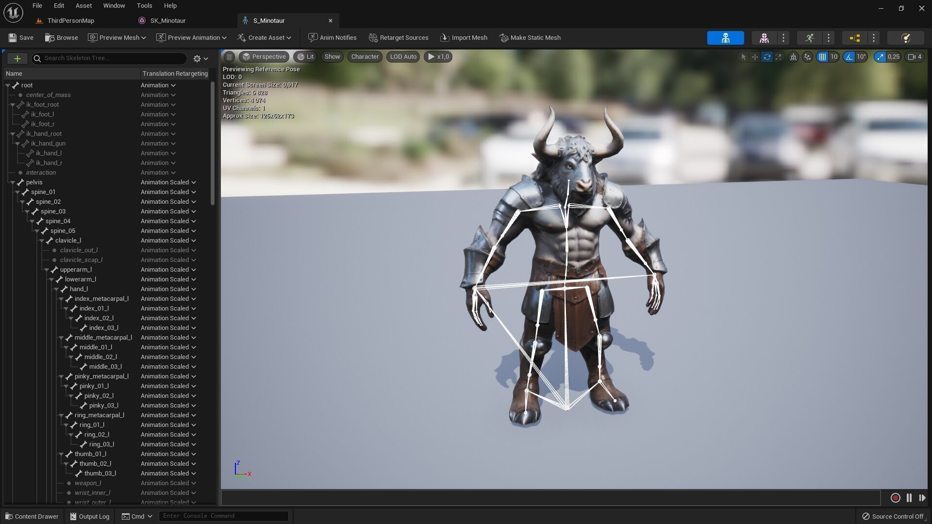 Minotaur Warrior Low-poly 3D model_6
