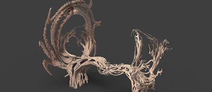 King Arthur Vine Tree huge archway  3D model