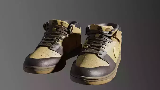 Nike Dunk Mid Pro SB SK8 Shoes 3D model