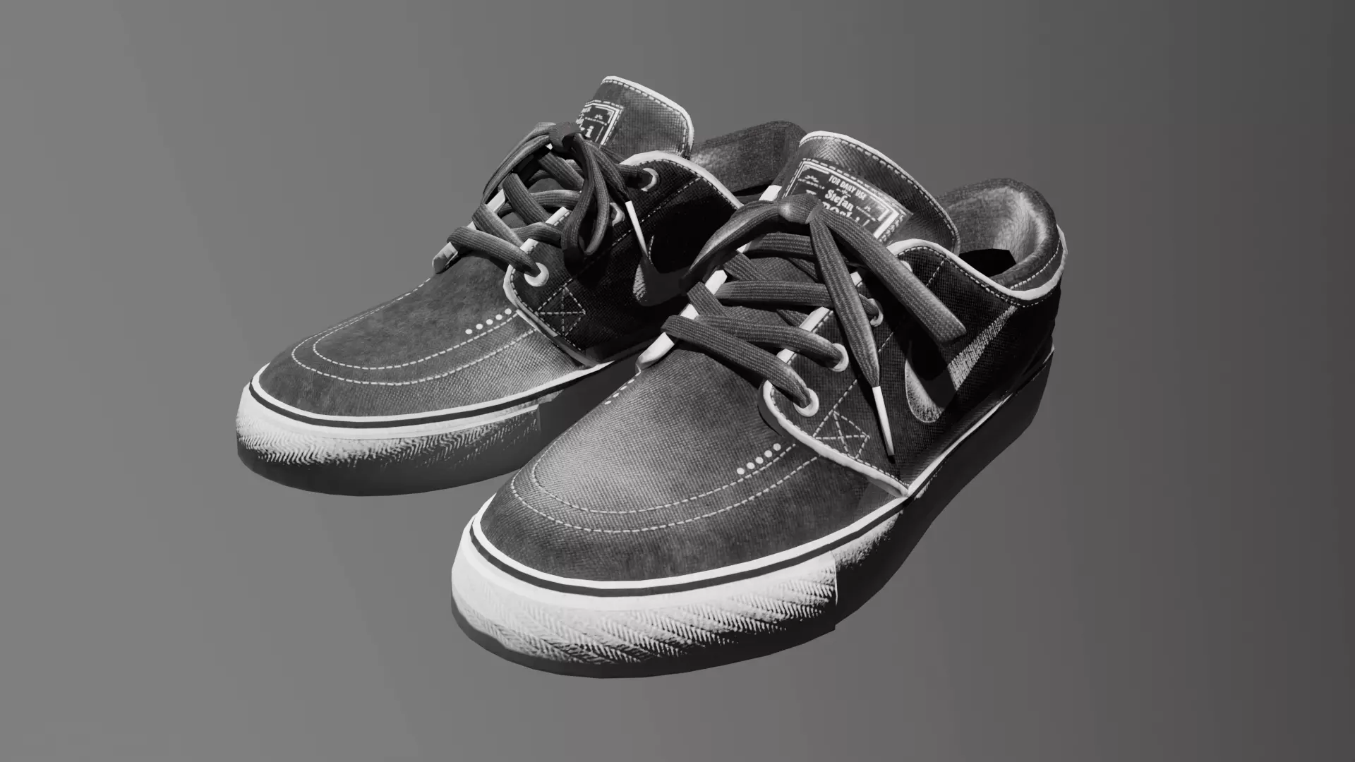 Nike SB Stefan Janoski Skateboarding Sk8 SB BMX Shoes Low-poly Low-poly 3D model