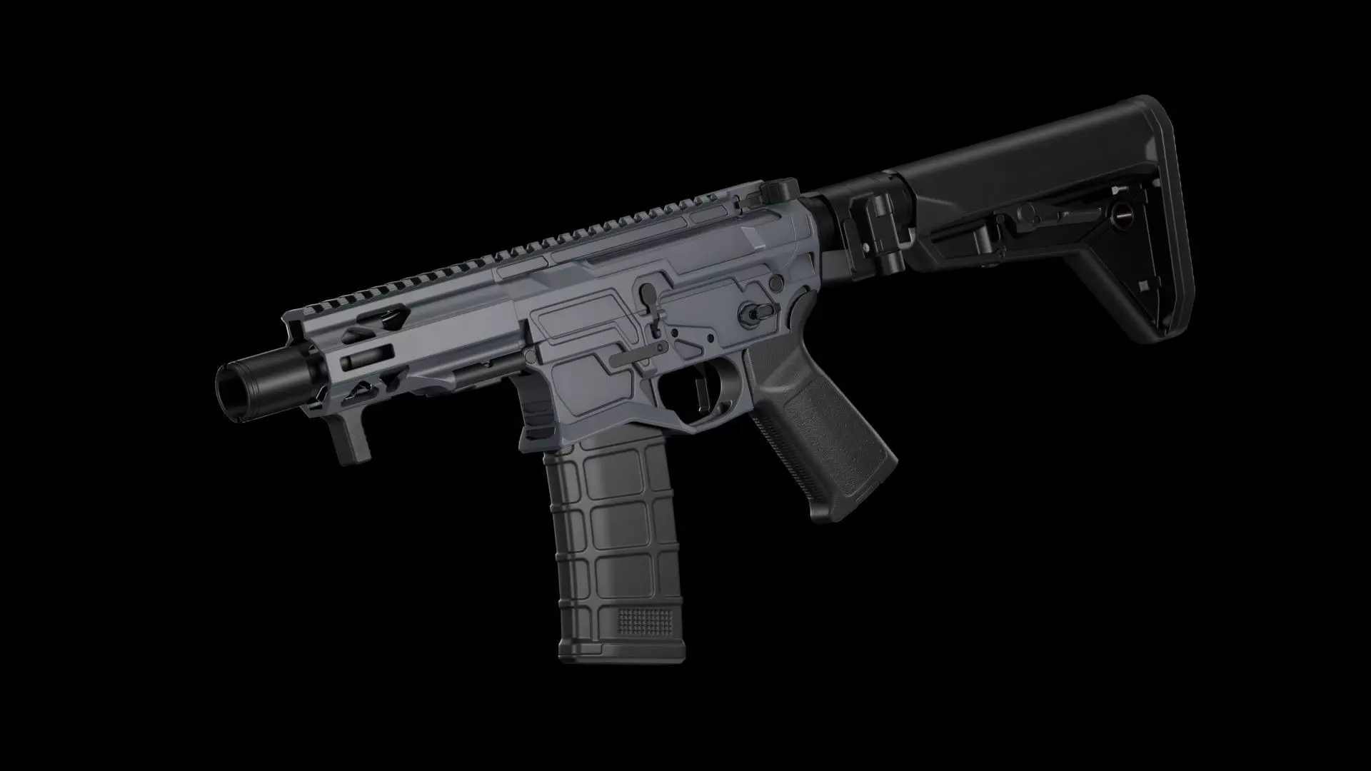 Quentin Defense ARQ - 15 Low-poly 3D model
