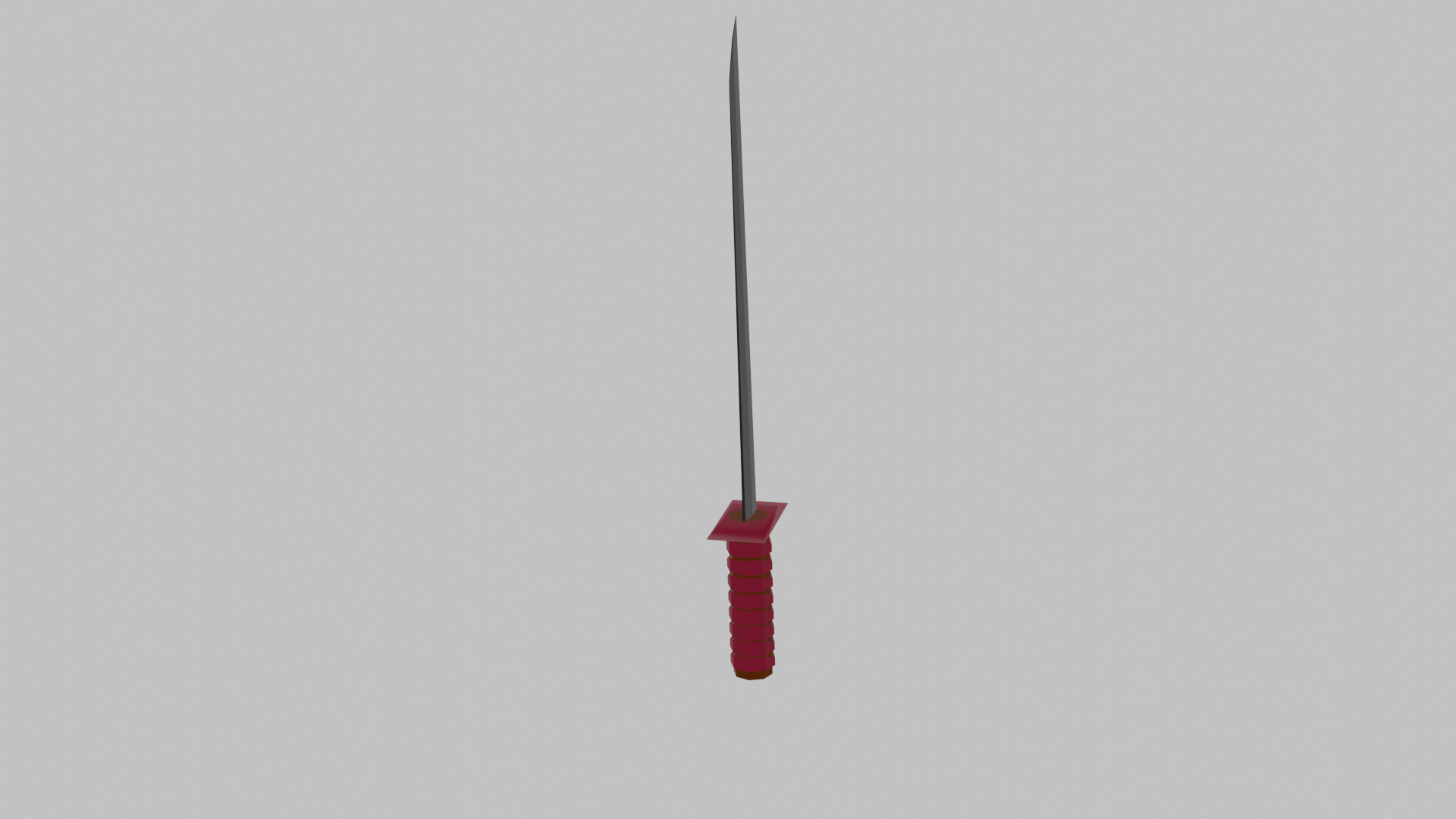 Sword Katana  Low-poly 3D model_2