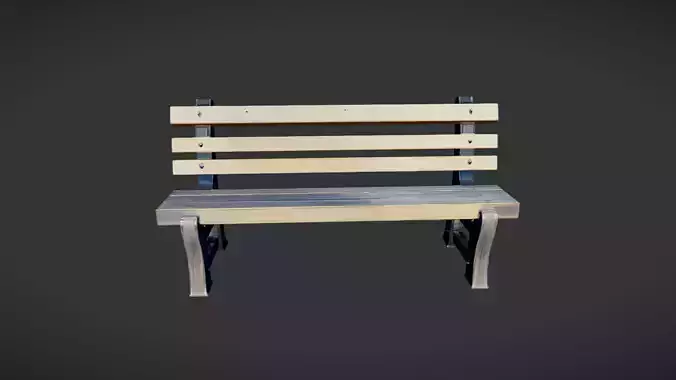 wooden park bench