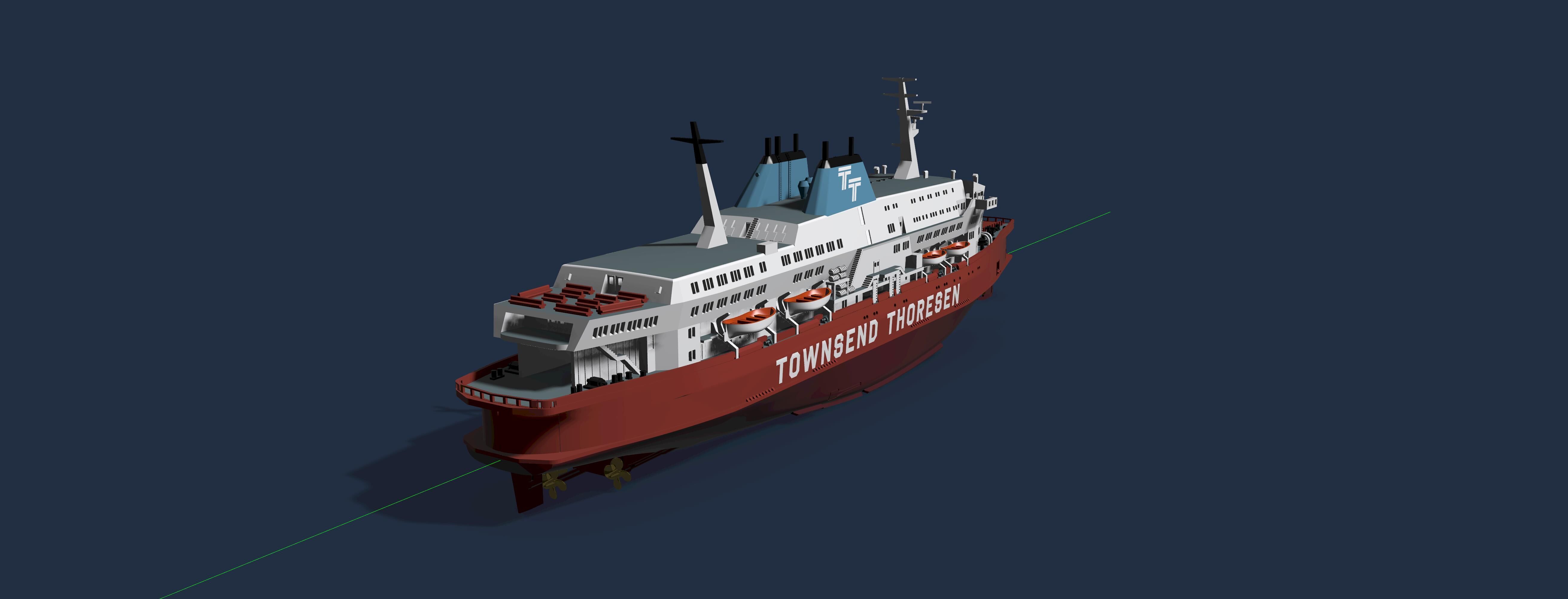 Herald of Free Enterprise disaster ferry print ready model 3D print model_3