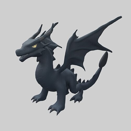 Dragon Character v1 002 Low-poly 3D model