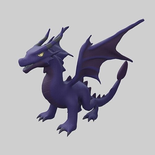Dragon Character v1 003 Low-poly 3D model