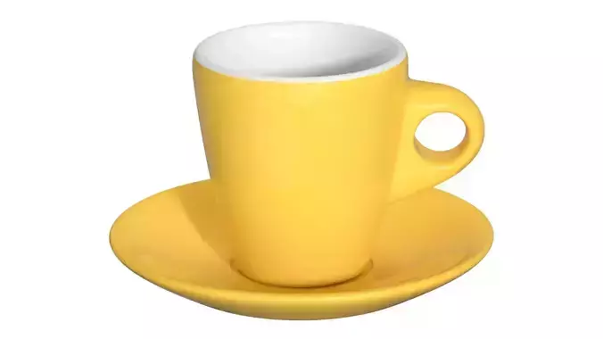 Espresso Cup With Saucer 3D model
