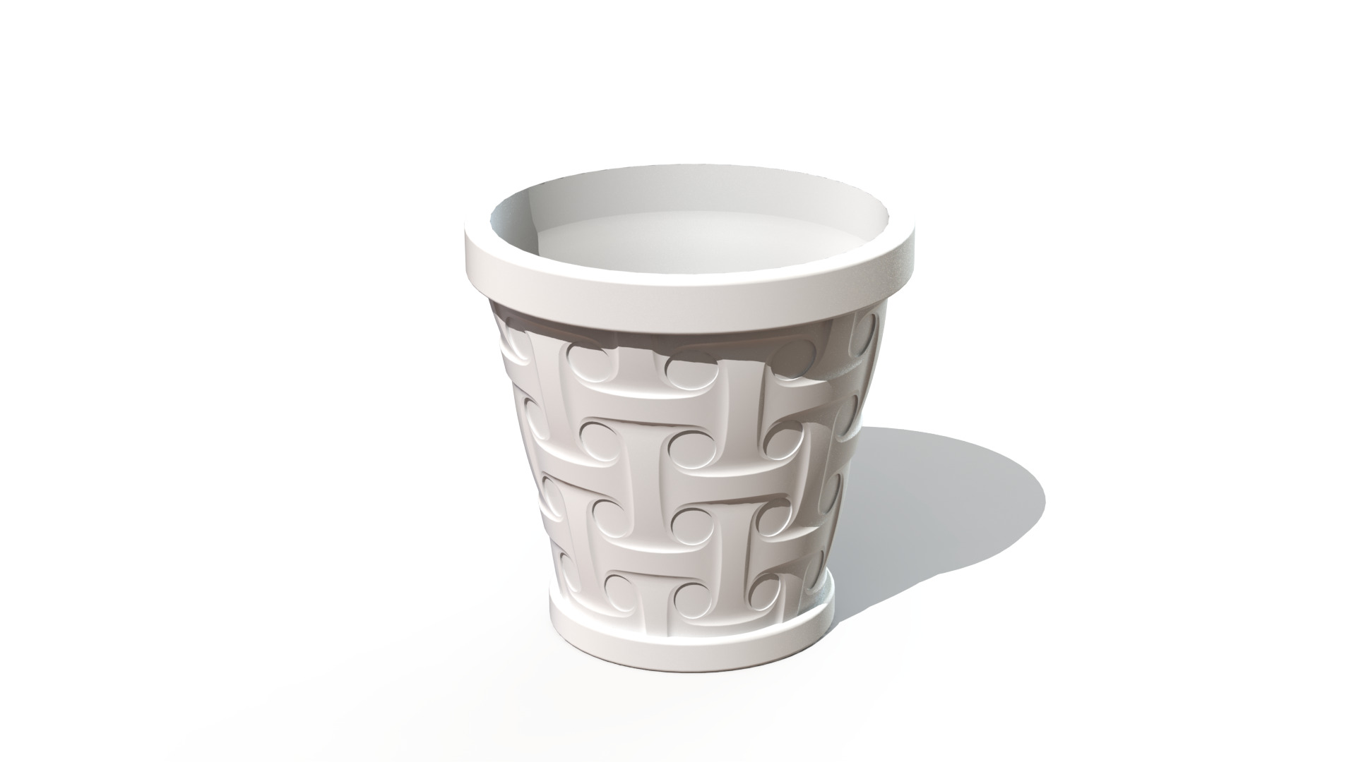 Unique Flower pot 3D print model_4