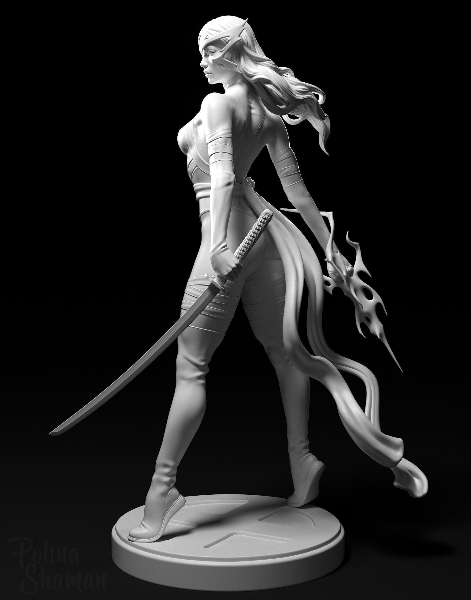 Fan PsyButterfly Psylocke - Printable stl 3D print model_5