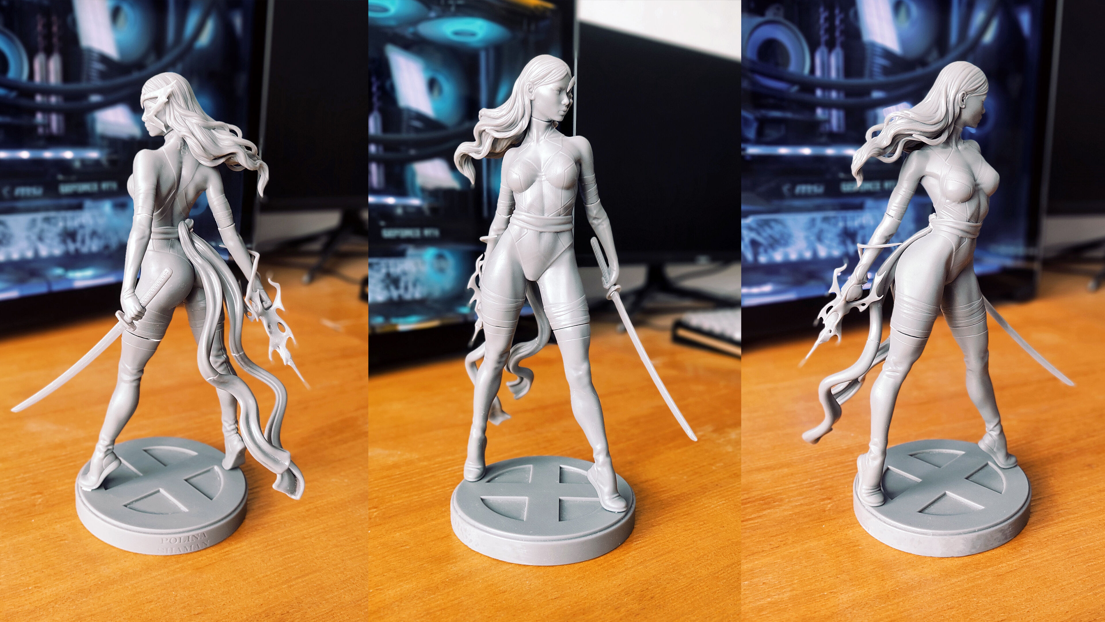 Fan PsyButterfly Psylocke - Printable stl 3D print model_6