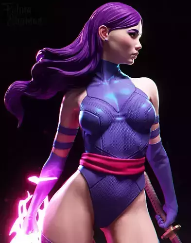 Fan PsyButterfly Psylocke - Printable stl