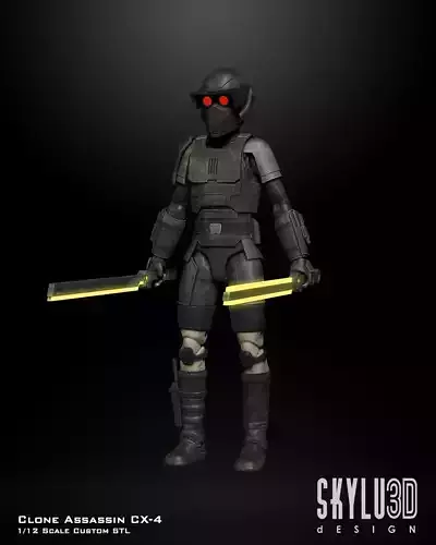Clone Assassin CX-4 One12 Scale Custom STL 3D Files