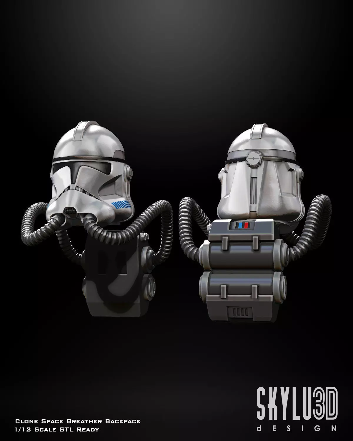 Star Wars Space Breather Trooper One12 Scale Backpack 3D print model