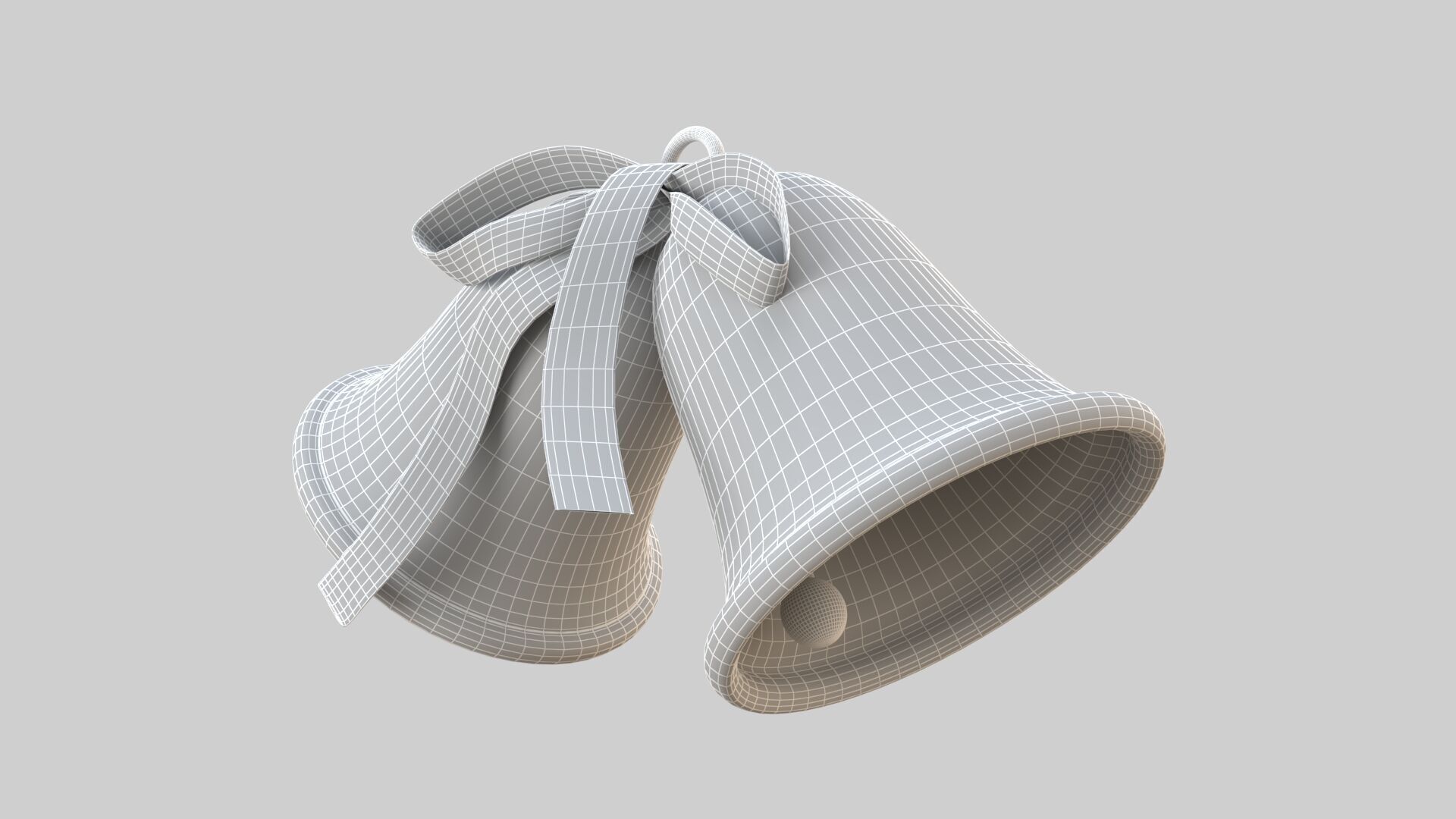Bell silver 3D model_9