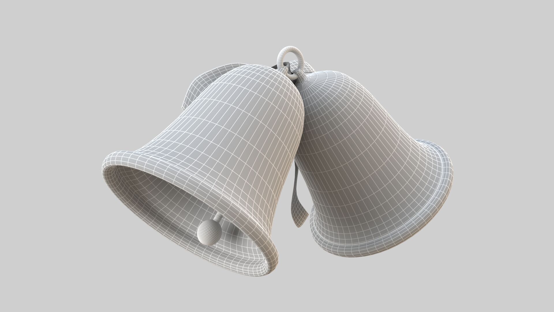 Bell silver 3D model_10