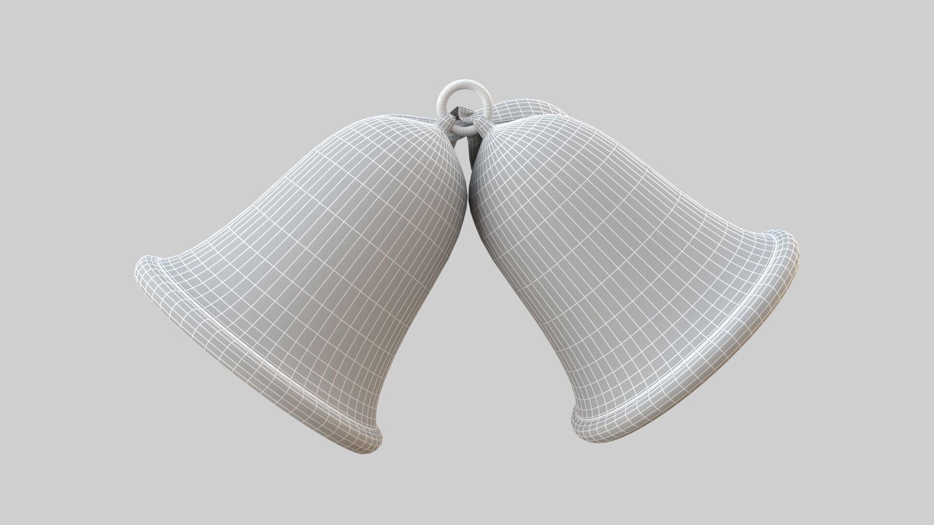 Bell silver 3D model_6