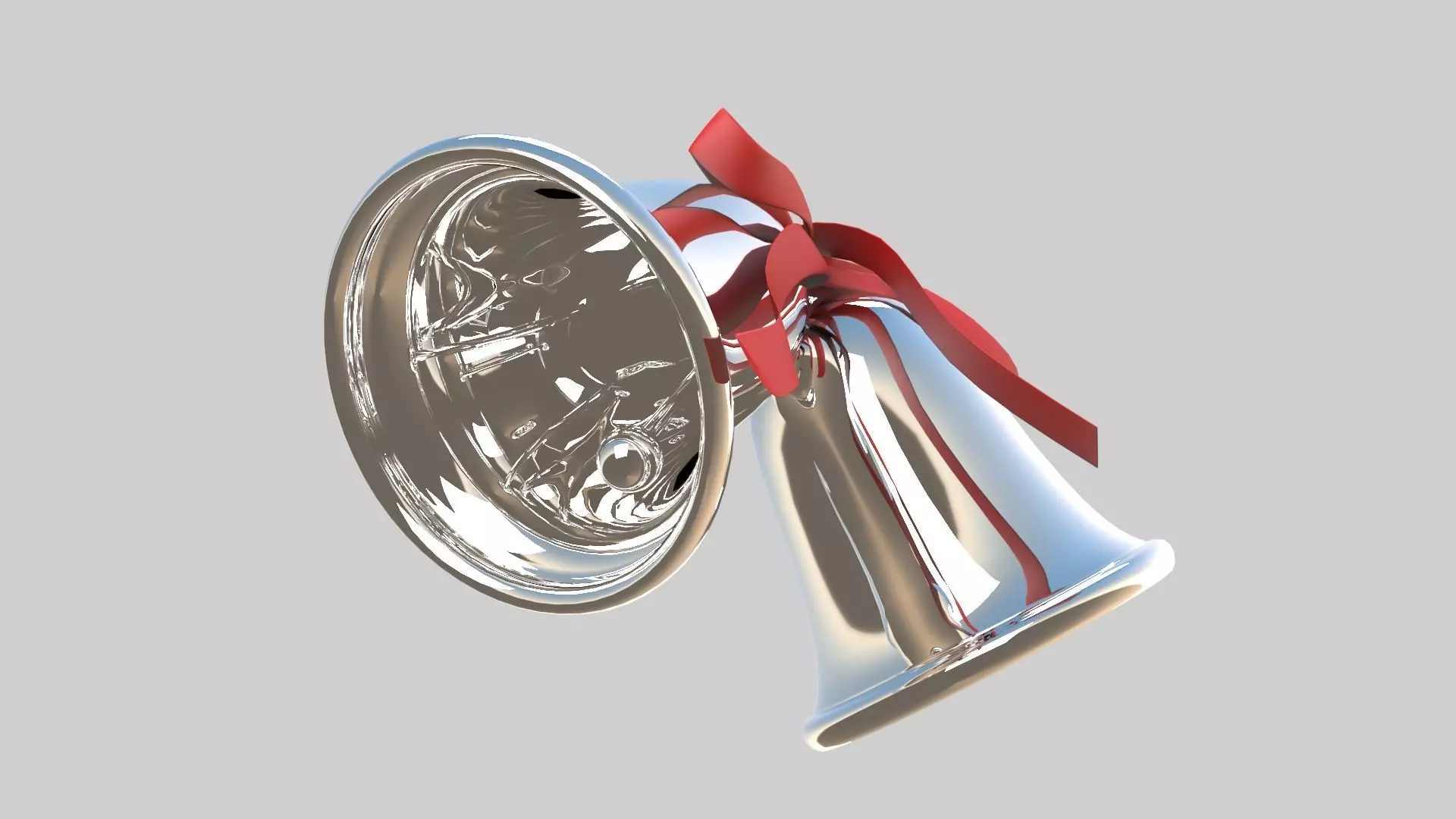 Bell silver 3D model_0