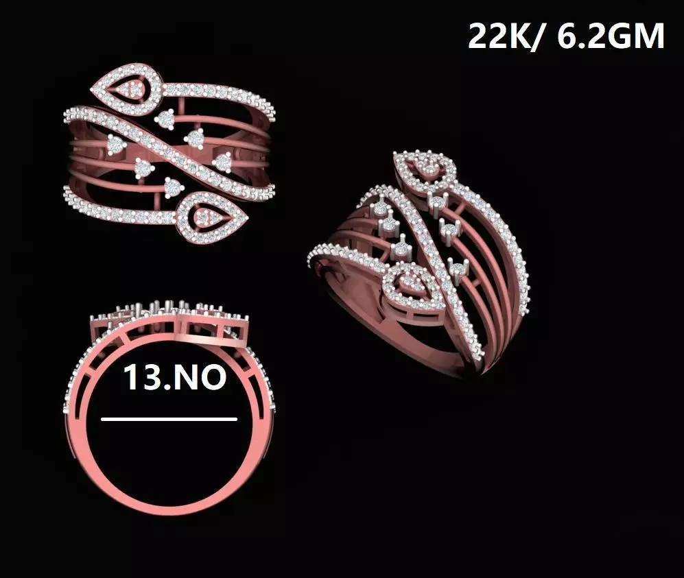ladies ring Free 3D print model