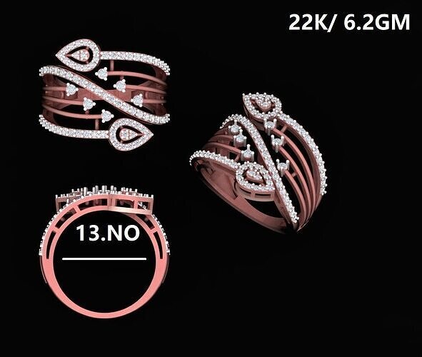 ladies ring Free 3D print model