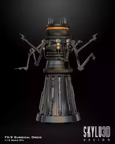 FX-9 Surgical Droid One12 Scale Droid STL 3D print model FX-9 Surgical Droid One12 Scale Droid STL 3D print model