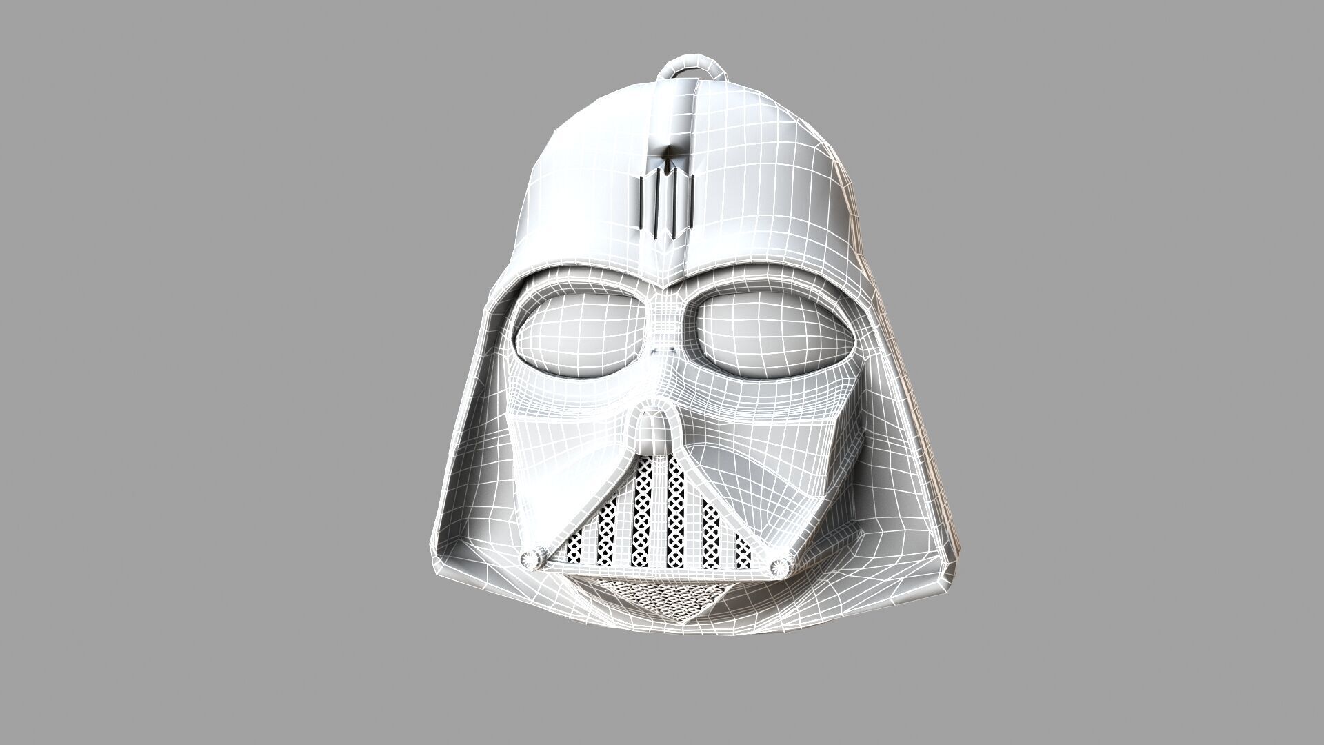  darthvadermask black pendant 3D model_7