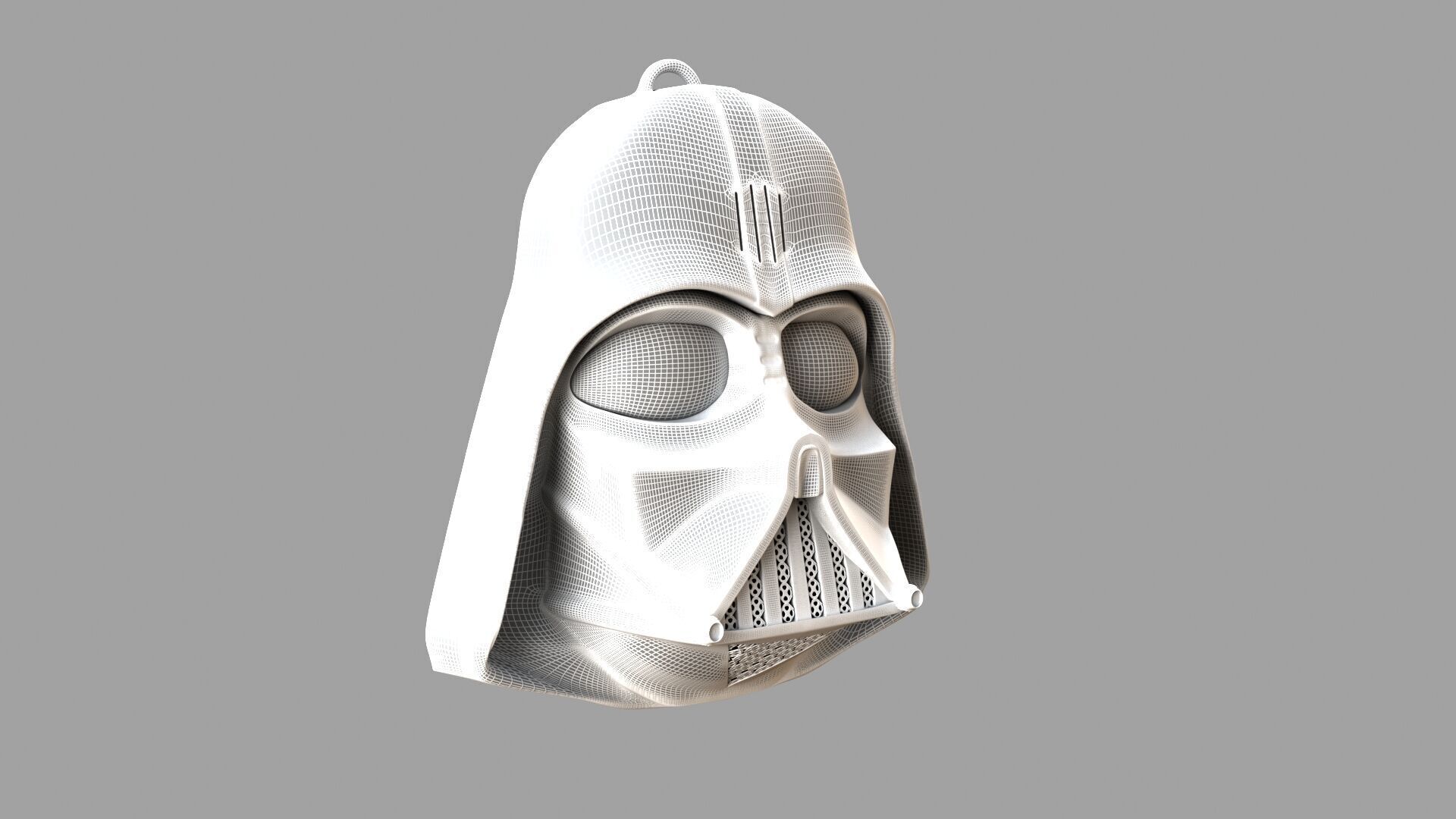  darthvadermask black pendant 3D model_5