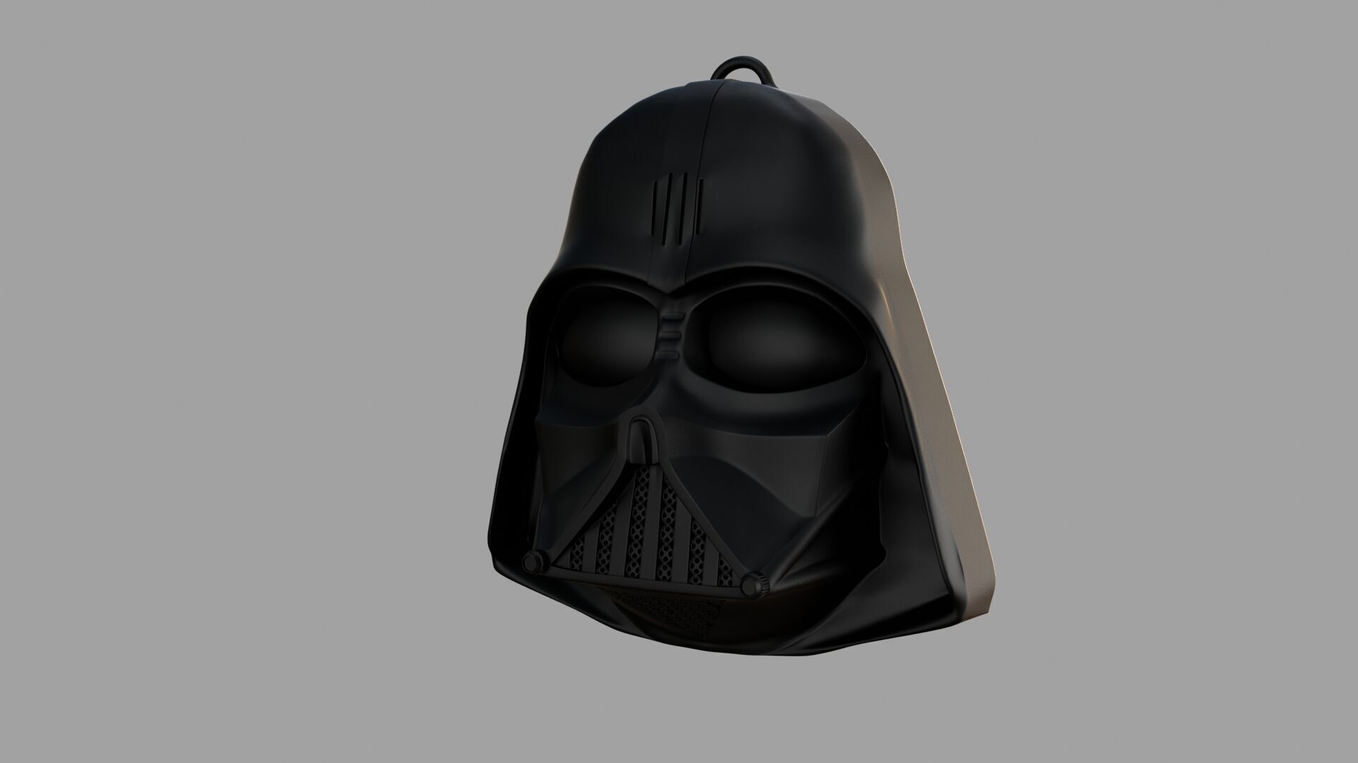  darthvadermask black pendant 3D model_2