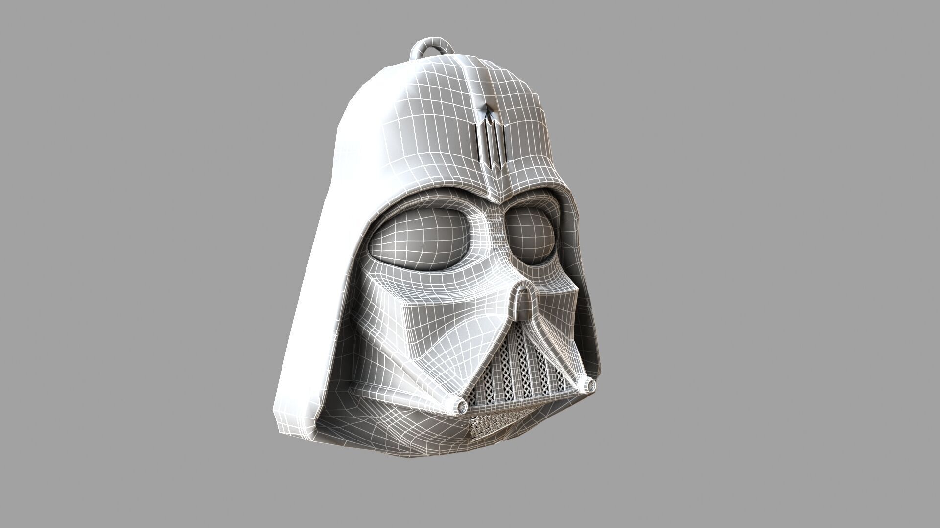  darthvadermask black pendant 3D model_6