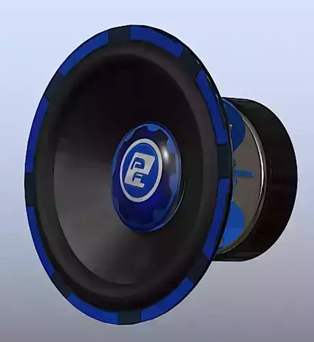 PowerAcoustik MOFO-124X - High Poly 3D Model Free 3D model