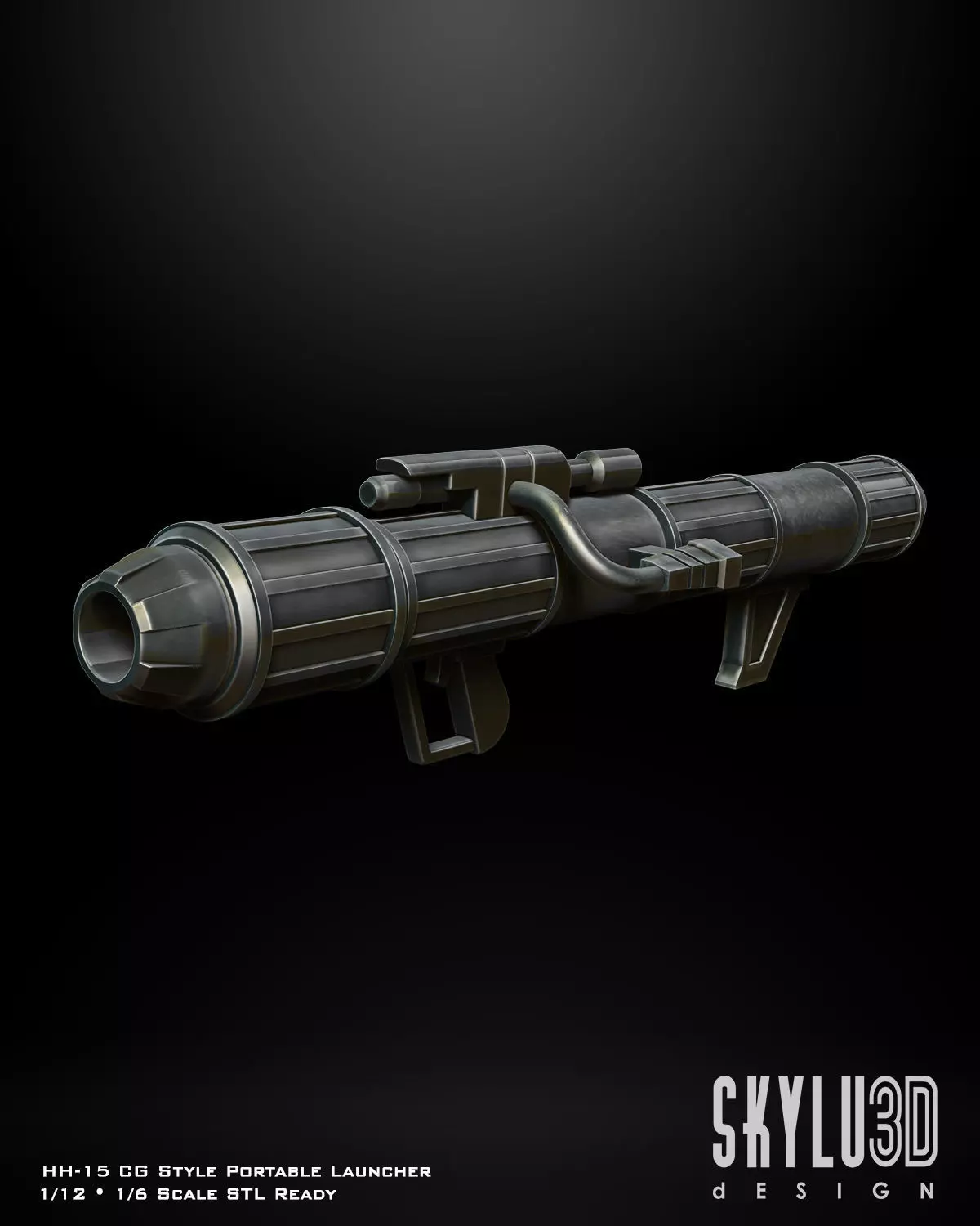 HH-15 Portable Launcher One12 scale STL 3D model_0