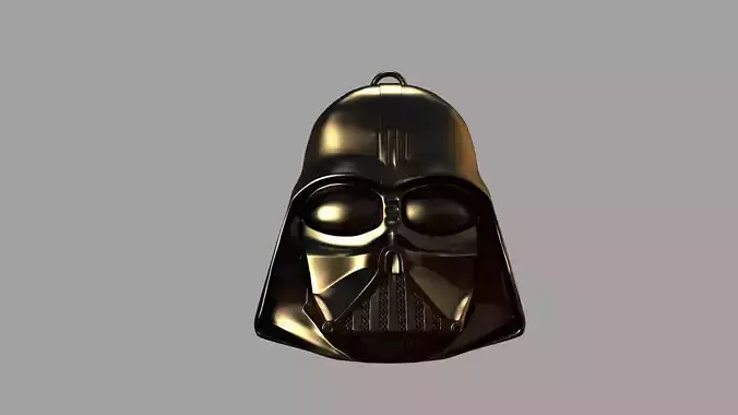darthvadermask bronz pendant 3D model