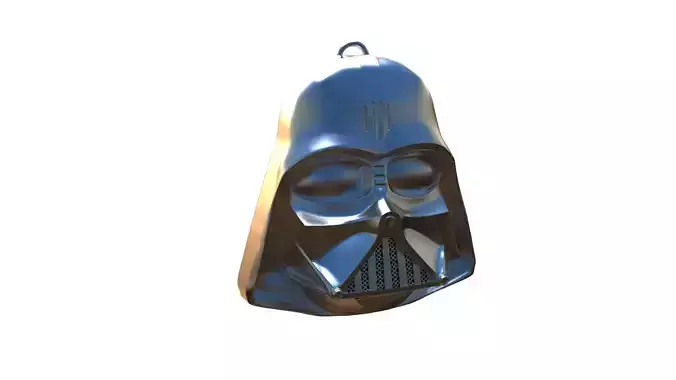 darthvadermask silver pendant