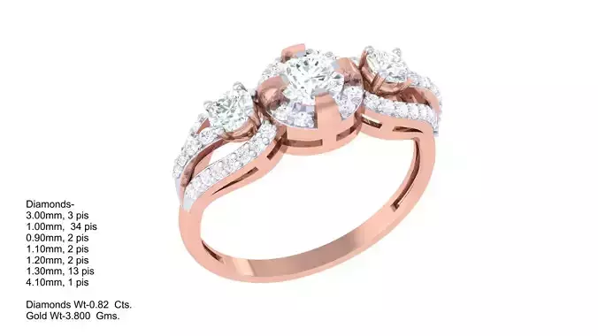 Women Ring  Render 3dm STL OBJ FBX Details