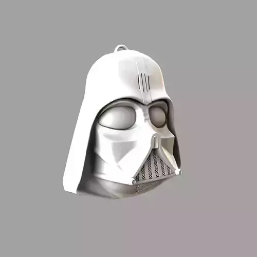 darthvadermask white pendant