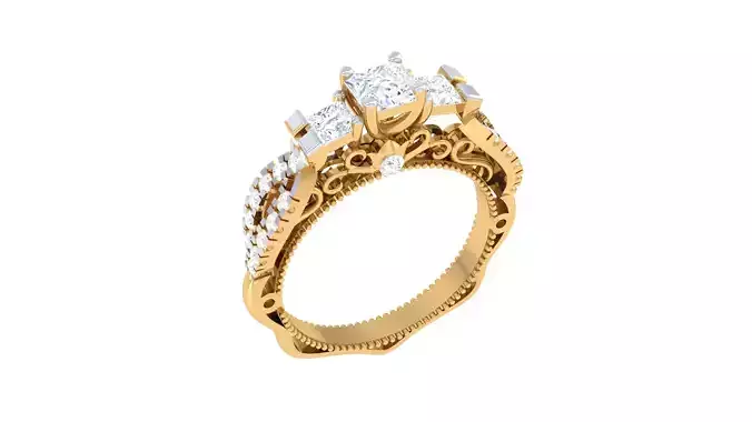 Women Ring  Render 3dm STL OBJ FBX Details
