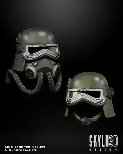 Mud Trooper Helmet 3d print files bundle 3D print model