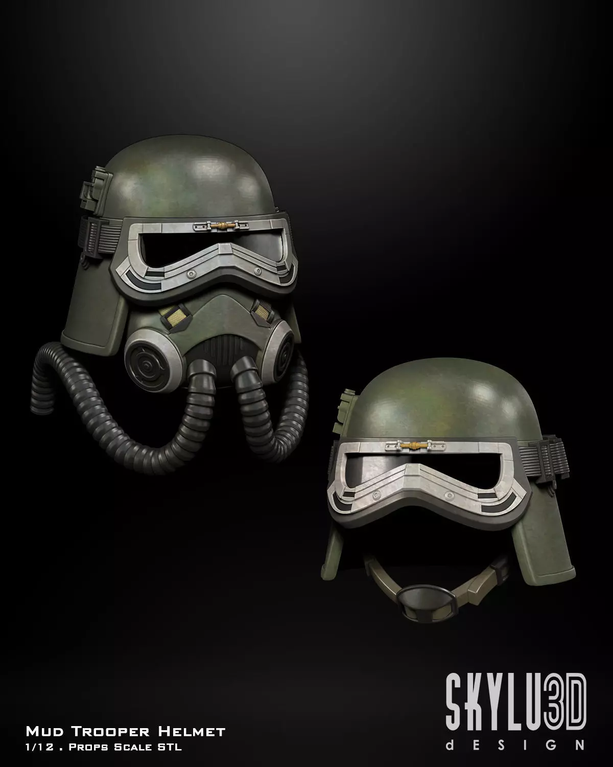 Mud Trooper Helmet 3d print files bundle 3D print model_0