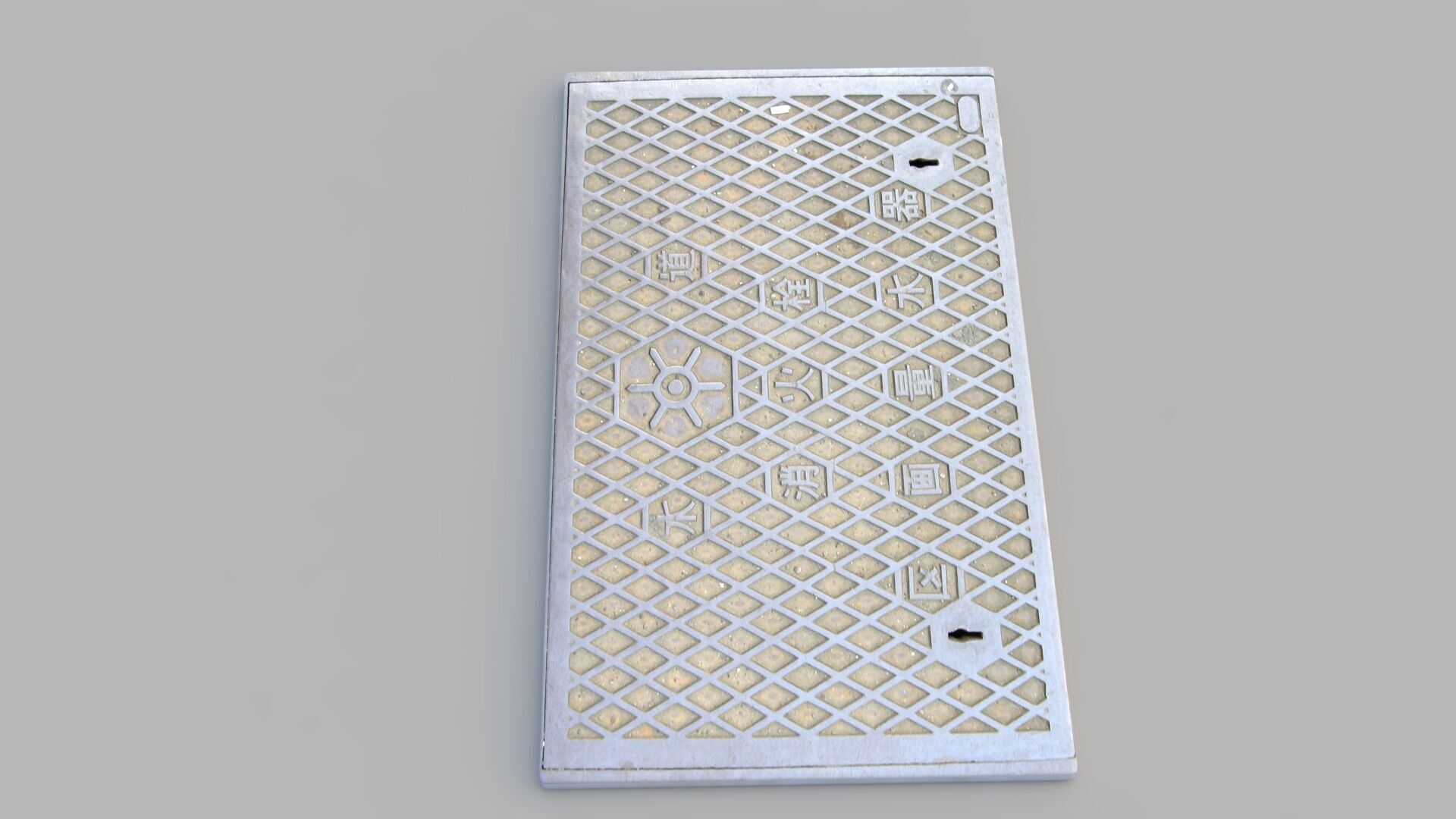 Sewer Grate 14 3D model_4