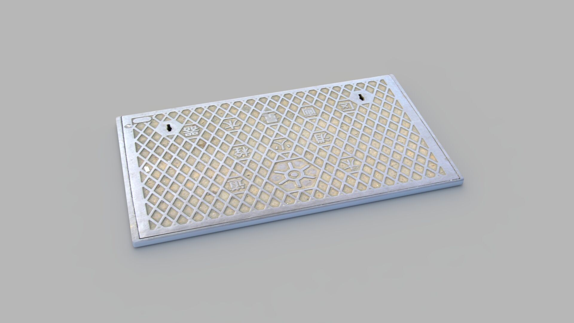 Sewer Grate 14 3D model_5