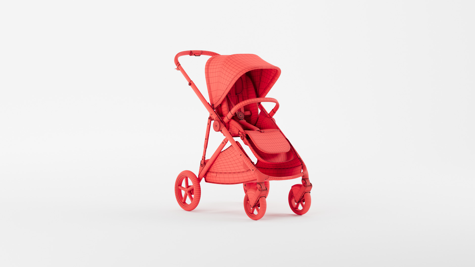  Toddler Includes Detachable Shopping Basket 3D model_9