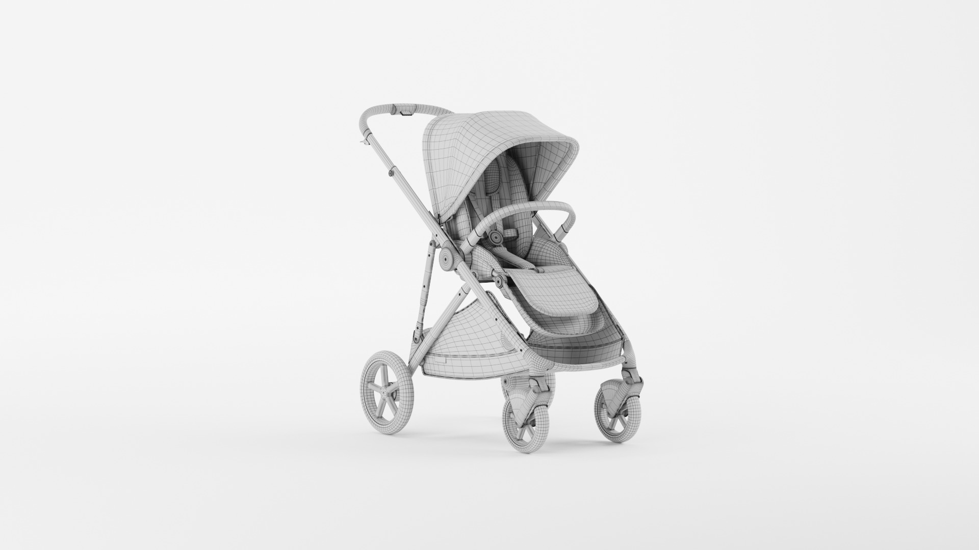  Toddler Includes Detachable Shopping Basket 3D model_10