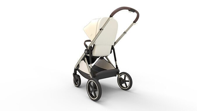 Toddler Includes Detachable Shopping Basket 3D model 6