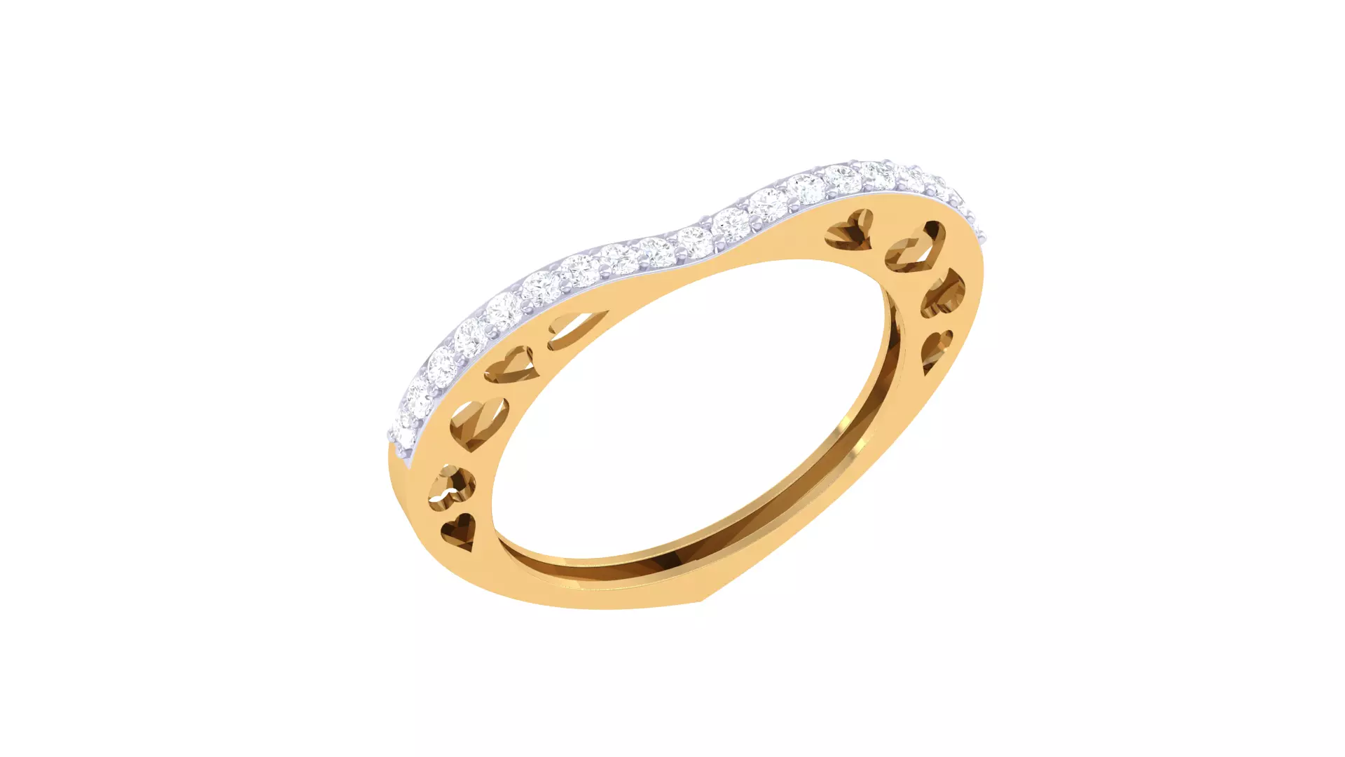 Women Ring Render 3dm STL OBJ FBX Details 3D print model