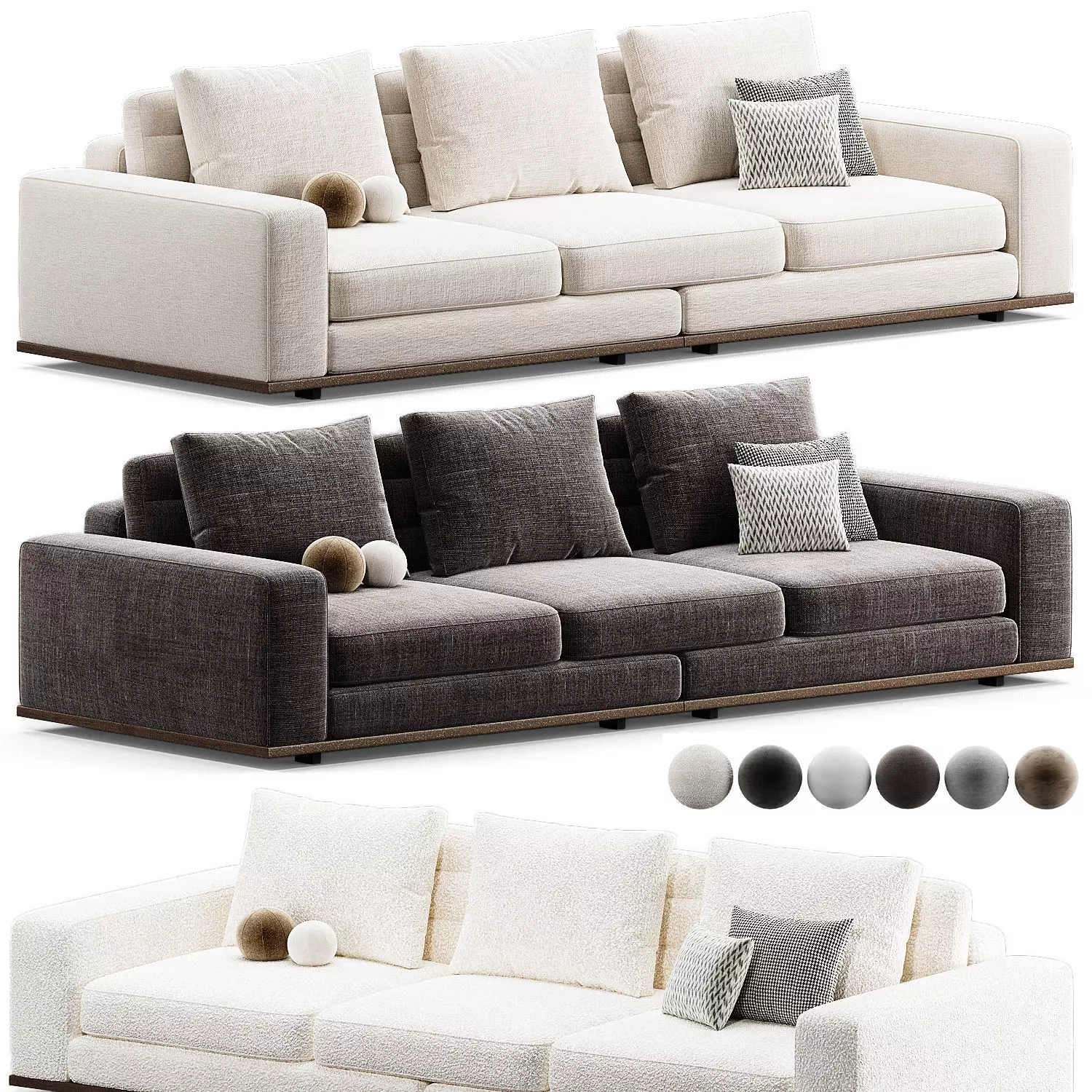 Sofa Aurora L 3D model